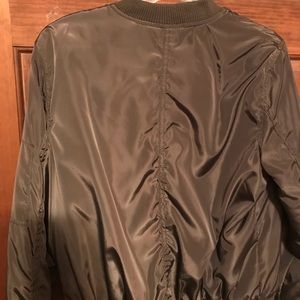 Olive green bomber jacket size XL